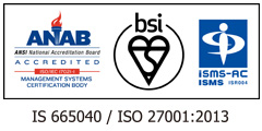 ランゲージワン株式会社は情報セキュリティマネジメントシステム（ISMS）の国際規格である「ISO/IEC 27001（以降:ISO27001）」及び国内規格「JIS Q 27001」を認証取得しています